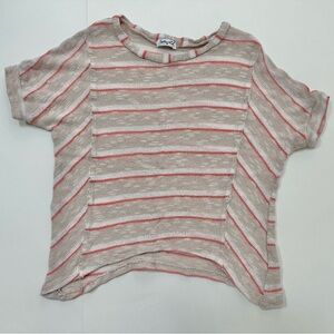 Splendid Girls Lightweight Short Sleeve Striped Sweater top size 10
